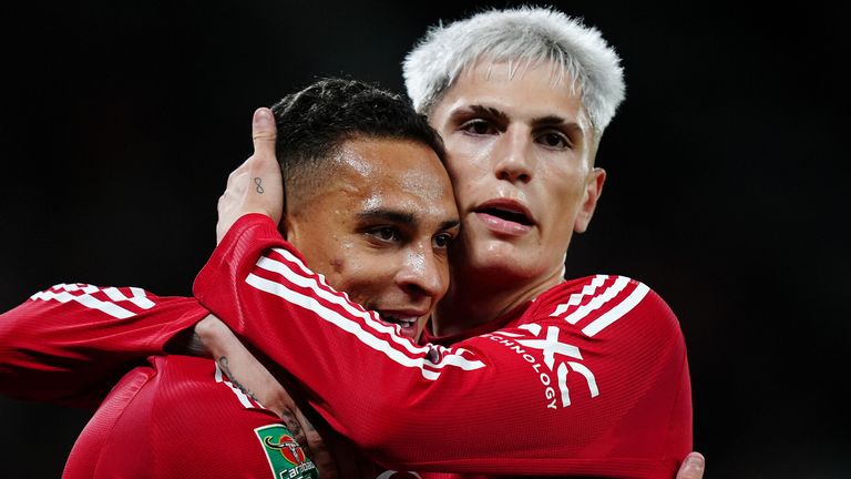 Antony (left) and Alejandro Garnacho could yet stay at Man Utd
