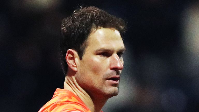Queens Park Rangers goalkeeper Asmir Begovic during the Sky Bet Championship match at Deepdale Stadium, Preston. 