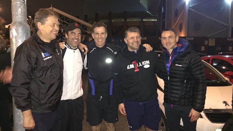 Bill Arthur took on the trek alongside a whole host of members of the rugby league family
