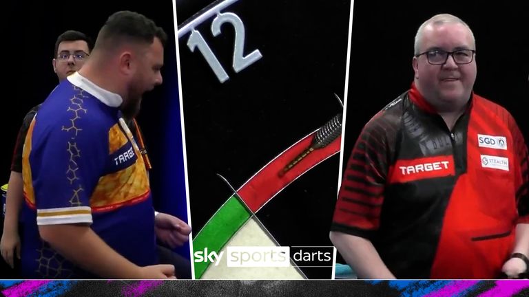 Bunting and Rock hit nine-darter.