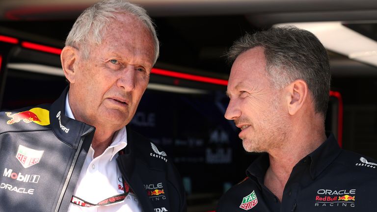 Helmut Marko and Christian Horner