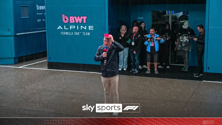 Craig Slater in the rain at Silverstone