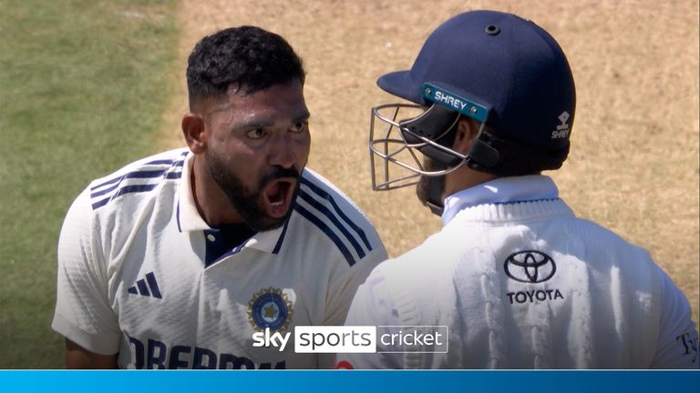 Mohammed Siraj was fired up after taking the opening wicket of Ben Duckett, leaving England 22-1.