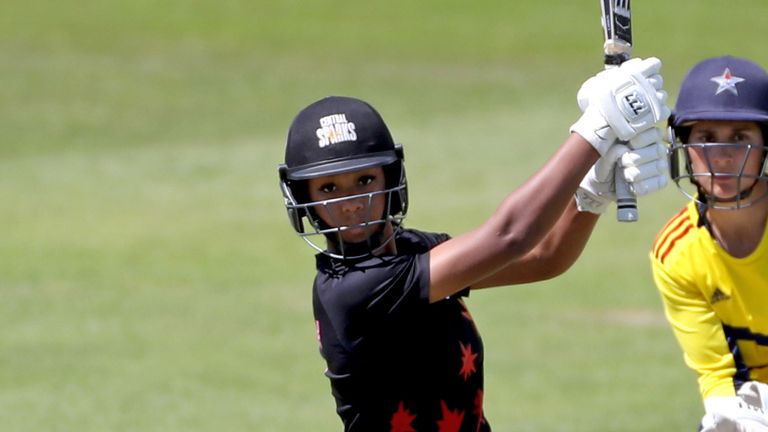 Charlotte Edwards Cup 2022 semi -final match at County Ground, Northampton, during the Central Spicks Divine Pirian sons.