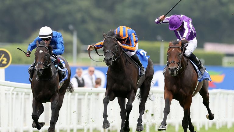 Delacroix (right) emerged the best at Sandown
