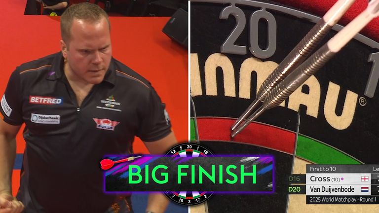 Dirk Van Duijvenbode takes out 137 after Rob Cross busts score! 