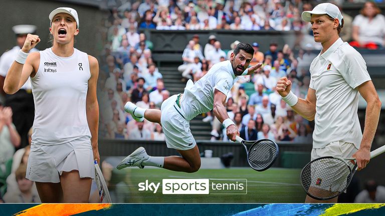 Novak Djokovic, Jannik Sinner, Iga Swiatek