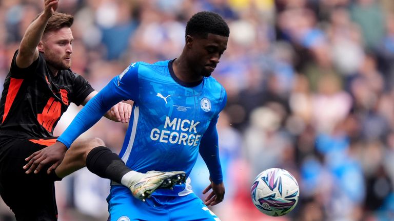 Emmanuel Fernandez in action for Peterborough