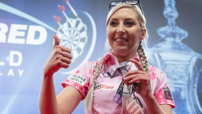 Fallon Sherrock at the women's World Matchplay 2024