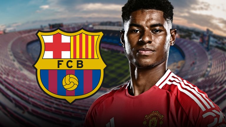 Marcus Rashford was linked to a move to Barcelona