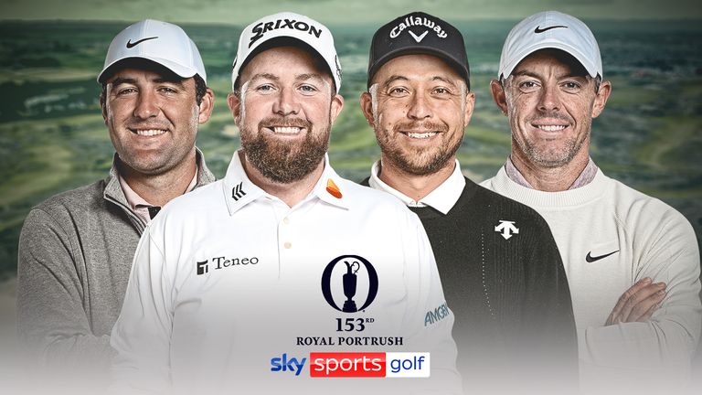 Scottie Scheffler, Shane Lowry, Xander Schauffele and Rory McIlroy will compete in the 153rd Open Championship at Royal Portrush