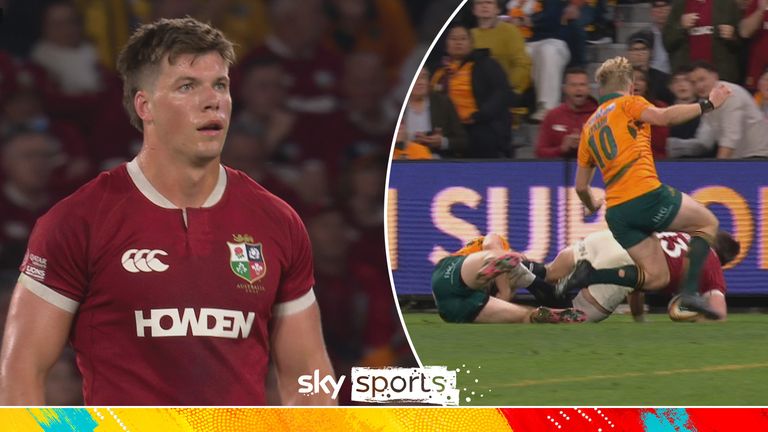 Huw Jones has try for Lions disallowed.