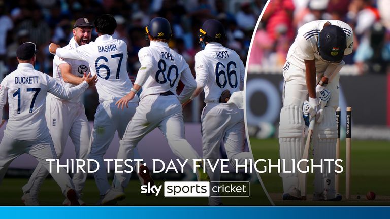  Third Test, day five highlights