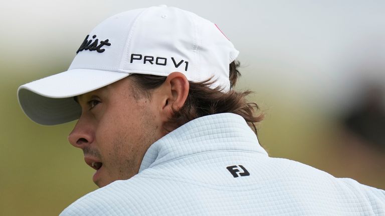 Danimarka'dan Jacob Skov Olesen, İngiliz Açık Golf Şampiyonası'nın ilk turunda 7. Yeşil'e bakıyor