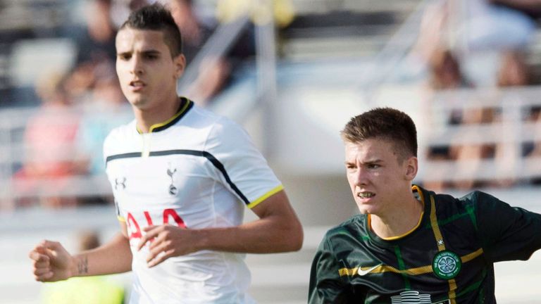 Tierney made his first Celtic debut in a pre season friendly against Spurs, aged 17