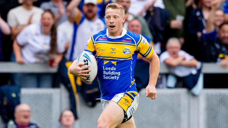 Leeds Rhinos' Lachie Miller scored again as his side beat Salford Red Devils