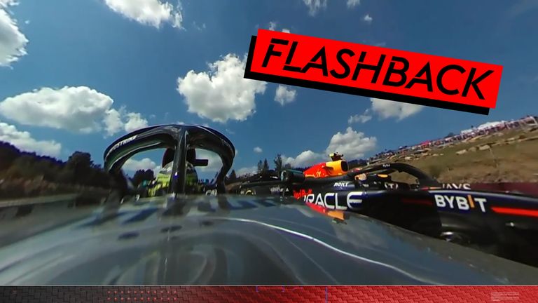 Watch back the 360-degree angle of Lewis Hamilton’s storming start to the 2024 Belgian Grand Prix, as he overtook Sergio Perez and then Charles Leclerc for the race lead.