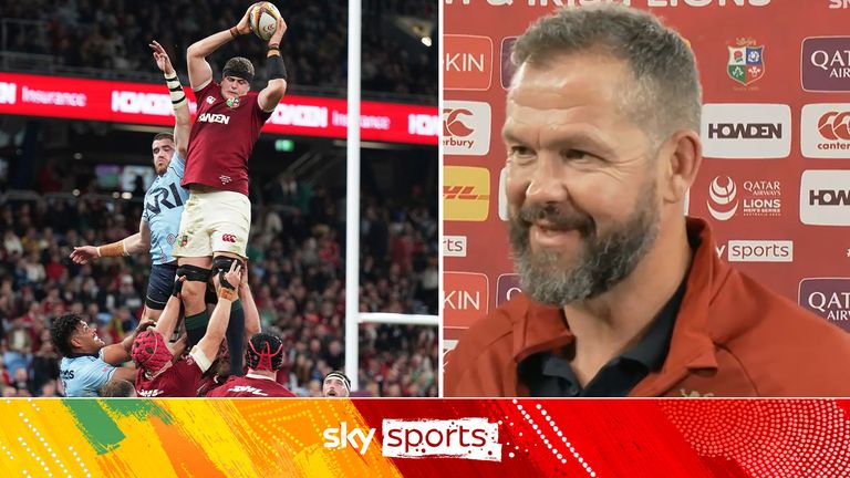 Lions head coach Andy Farrell reflects on victory over the Waratahs