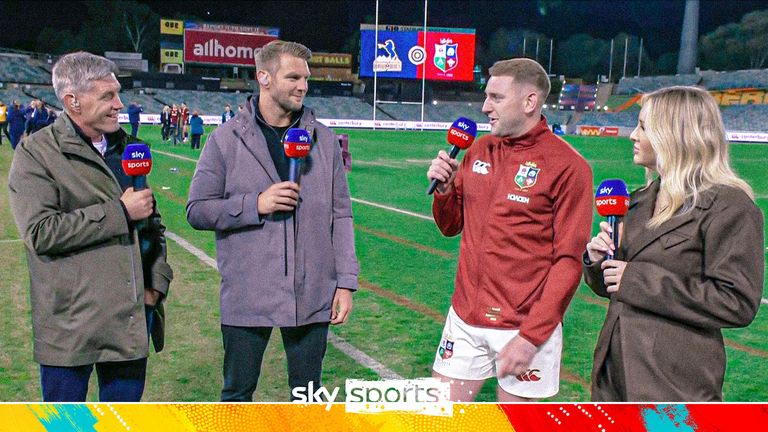 Russell Lions post-match.