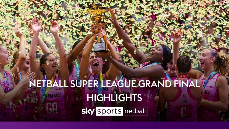 LONDON PULSE NETBALL SUPER LEAGUE GRAND FINAL WINNERS 2025