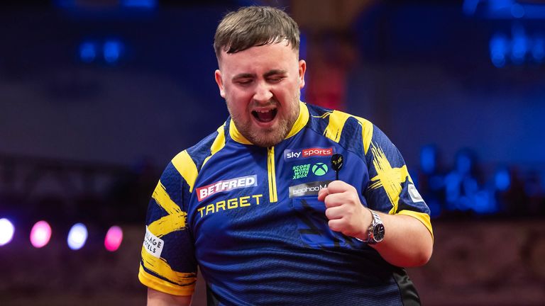 Luke Littler in World Matchplay