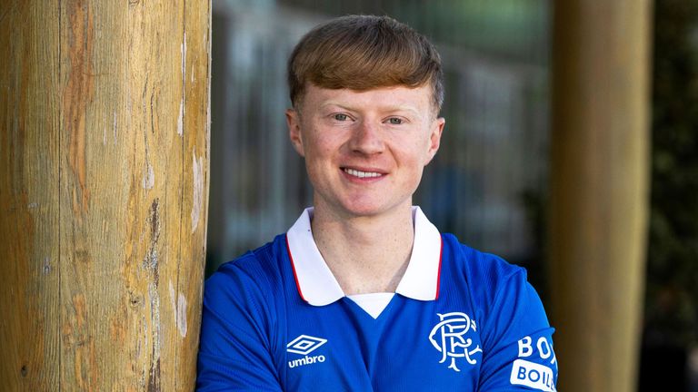 BURTON-UPON-TRENT, ENGLAND: JULY 11: Rangers Lyall Cameron during Rangers pre-season at St Georges Park, on July 11, 2025, in Burton-Upon-Trent, England. (Photo by Alan Harvey / SNS Group)