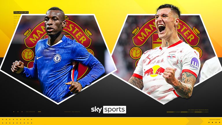 Chelsea's Nicolas Jackson and RB Leipzig's Benjamin Sesko are Man Utd striker targets this summer