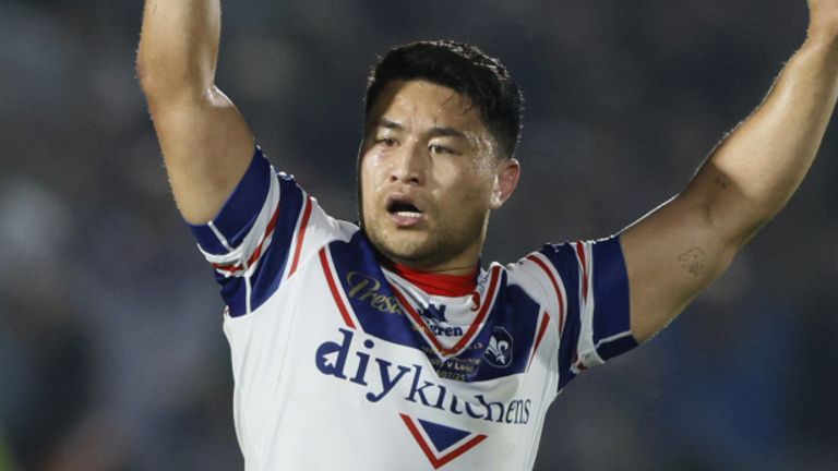 Mason Lino celebrates his late winner 