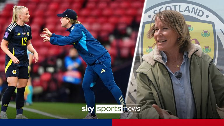 Scotland Women's head coach Melissa Andreatta speaks to Sky Sports about becoming a new mum, giving her daughter a Scottish name
