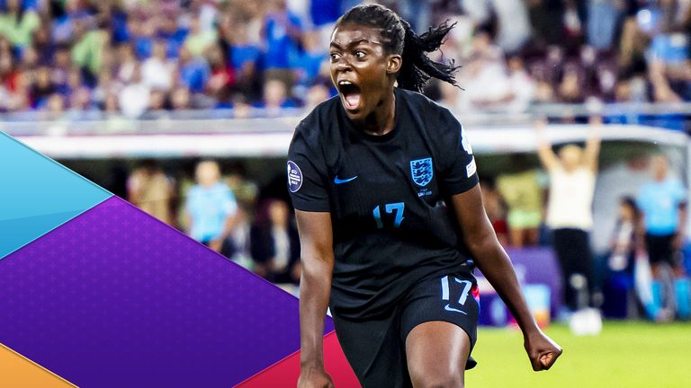 Michelle Agyemang has propelled England to the Euro 2025 final with two vital goals