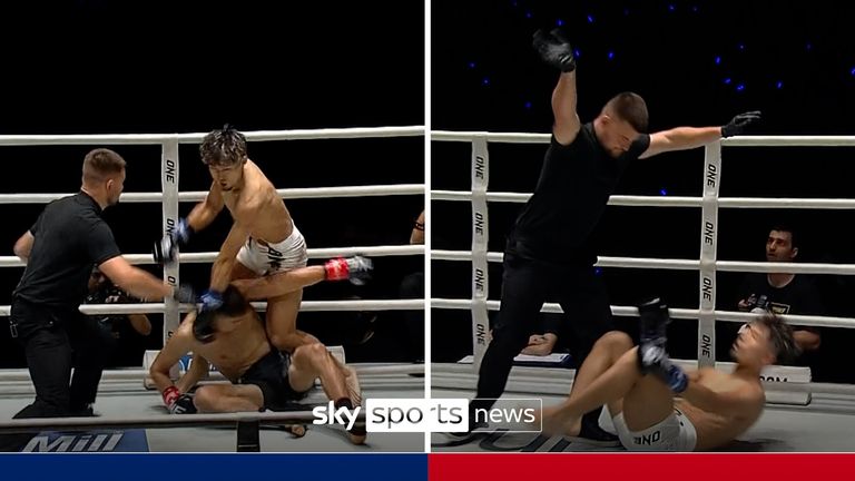 Uzair Ismoiljonov and Takahashi Kiyoto's fight ended shortly into the first round after a combined four knockdowns between the pair.