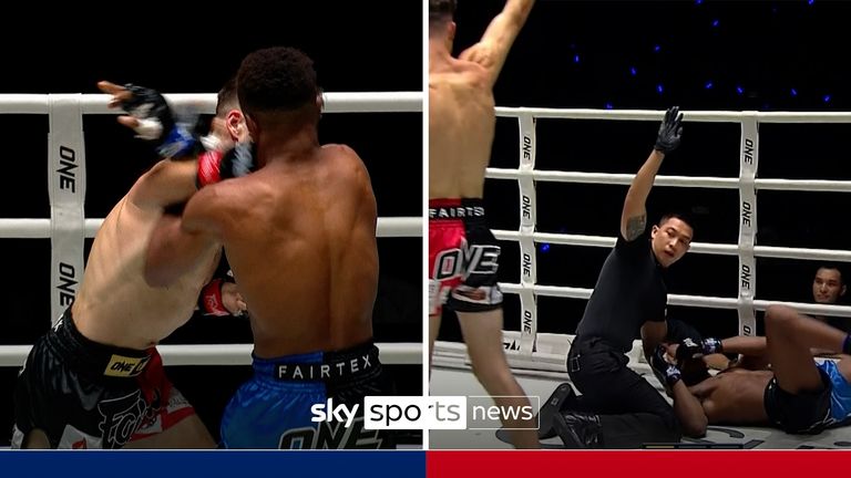Australia's Tyson Harrison took out his American opponent Kendu Irving in destructive fashion at ONE Friday Fights 117.