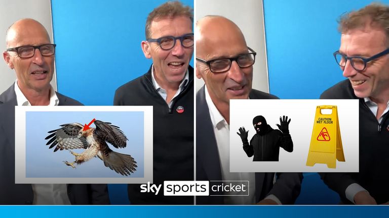 Nasser Hussain and Michael Atherton try to guess the cricket catchphrases! How many can you get right?