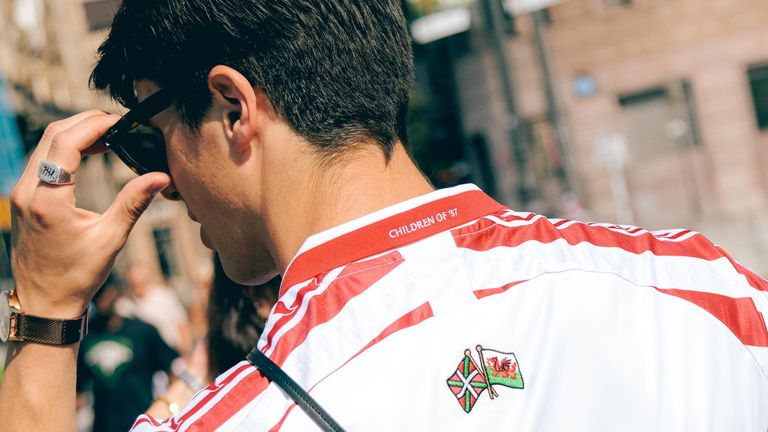 Newport County's away shirt celebrates the relationship between Wales and the Basque Country