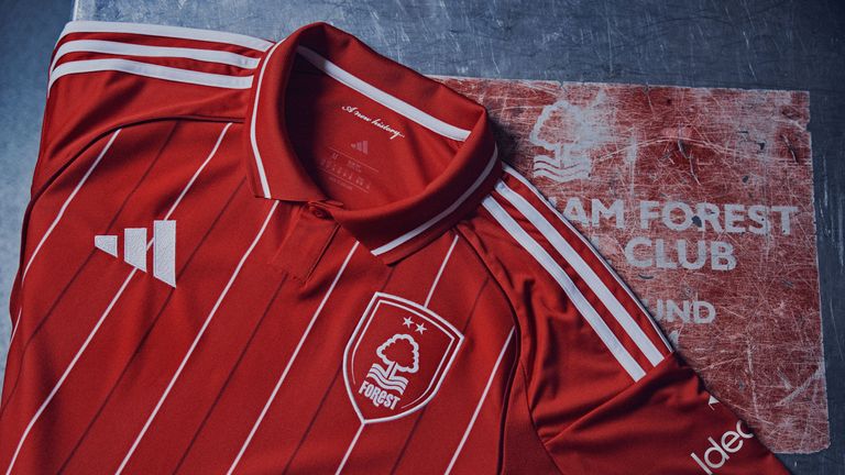 Adidas and Nottingham Forest unveil the 2025/26 home kit (credit: adidas)