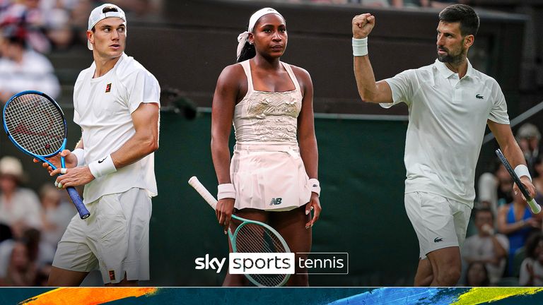 Jack Draper, Coco Gauff and Novak Djokovic