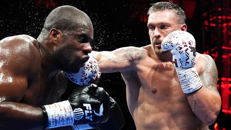 Daniel Dubois and Oleksandr Usyk