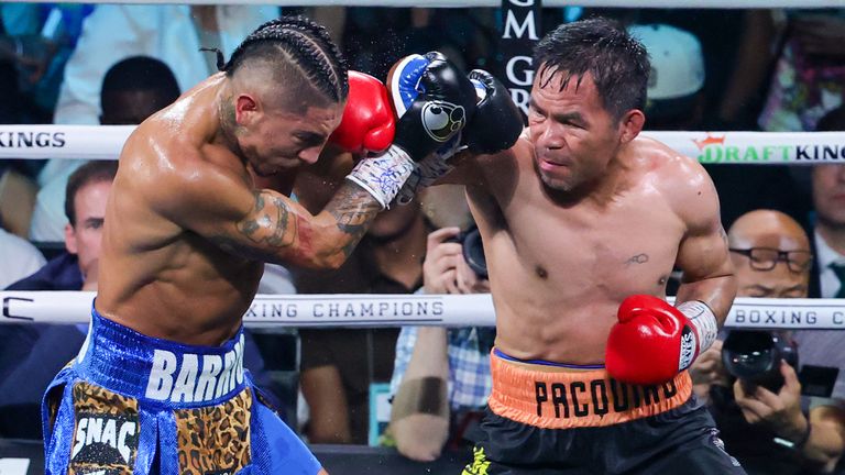 Pacquiao was bidding to break his own record as the oldest welterweight champion