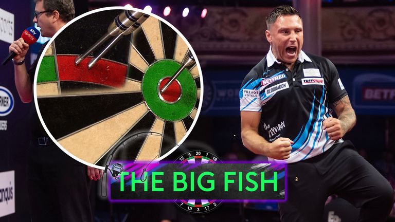 Gerwyn Price executes an impressive big fish finish which the first to happen at the World Matchplay since the 2016 tournament. 