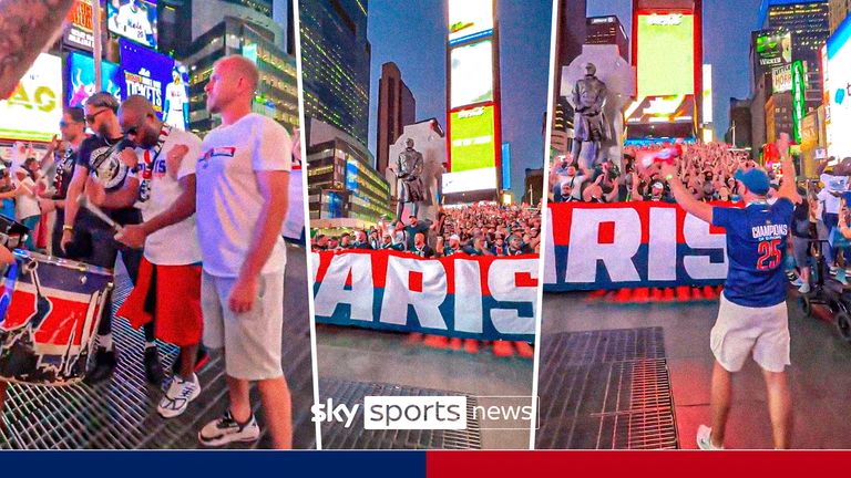PSG Ultras in New York City.