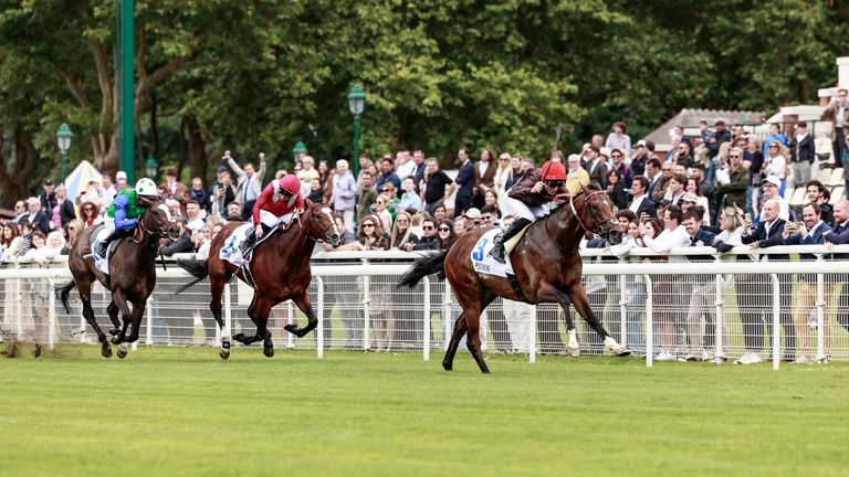 Puchkine (I. Mendizabal) wins Haras d'Etreham Prix Jean Prat Gr.1 in Deauville, France, 07/07/2024, photo: Zuzanna Lupa