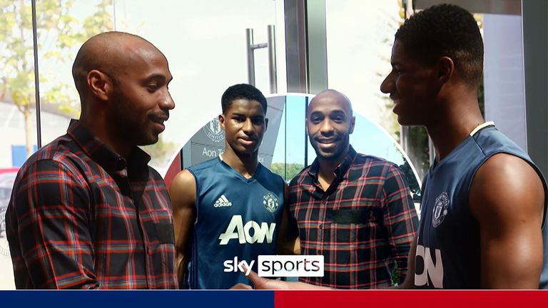 Rashford meets Henry in 2016.