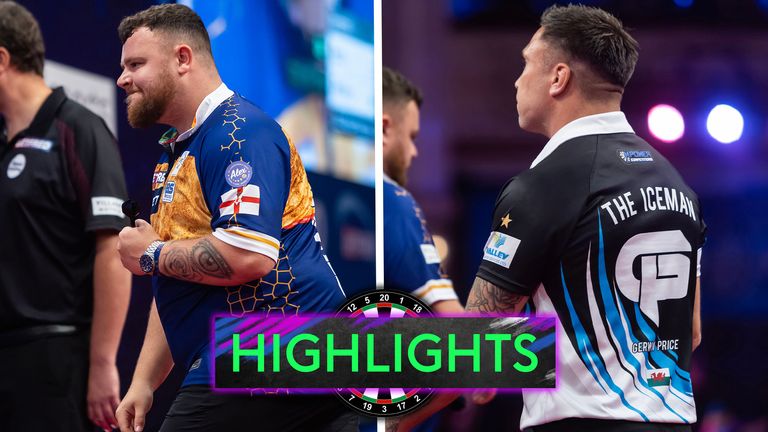 ROCK VS PRICE 2025 WORLD MATCHPLAY QUARTER FINALS HIGHLIGHTS THUMB Please credit: &#34;Taylor Lanning/PDC&#34; where used
