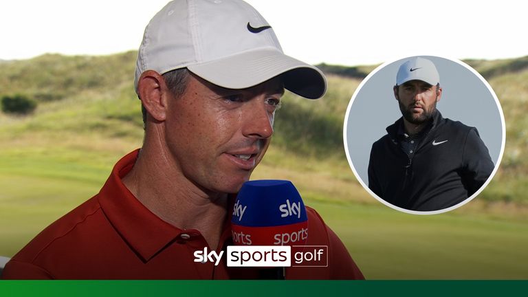 RORY MCILROY REACTION SCOTTIE SCHEFFLER