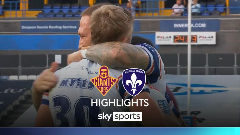 Highlights of the Super League clash between Huddersfield Giants and Wakefield Trinity. 