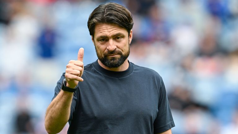 GLASGOW, SCOTLAND - JULY 06: Rangers head coach Russell Martin before a pre-season friendly match between Rangers and Club Brugge at Ibrox Stadium, on July 06, 2025, in Glasgow, Scotland. (Photo by Rob Casey / SNS Group)