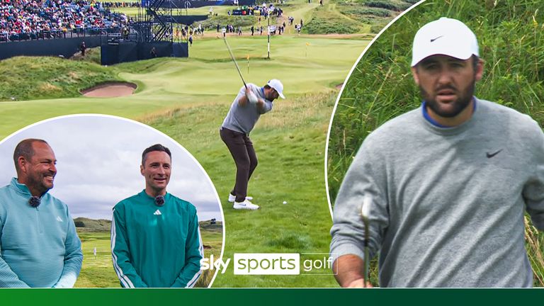 Scottie Scheffler hits remarkable shot during awkward moment as someone farts on broadcast.