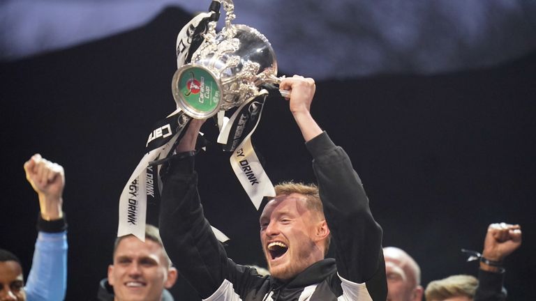 Sean Longstaff helped Newcastle end their 70-year wait for a domestic trophy