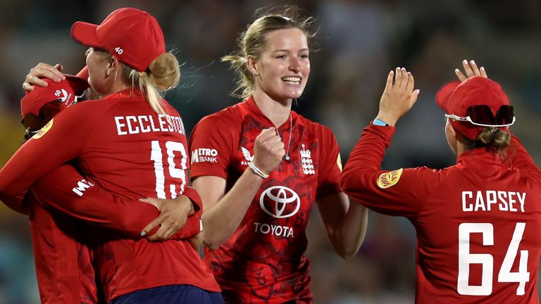 Sophie Ecclestone, Lauren Bell, England vs India