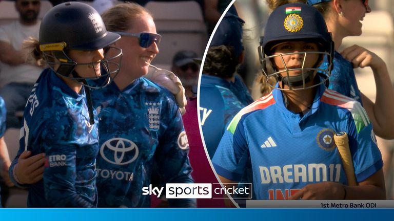 Inglaterra vs India ODI para mujeres: Sophie Ecclestone obtiene el segundo wicket muy necesario para Inglaterra